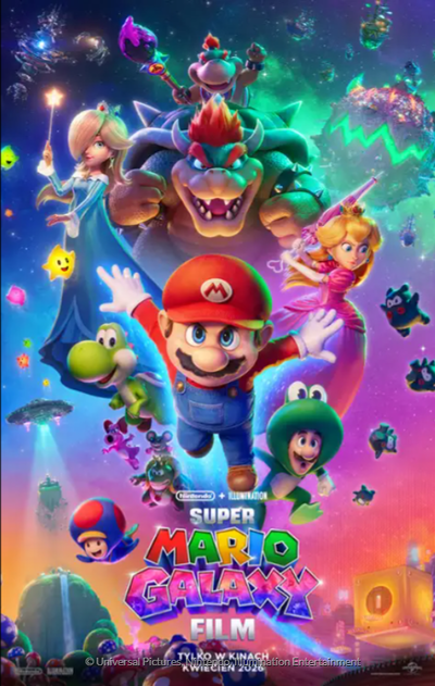 Event poster:  Super Mario Galaxy Film 